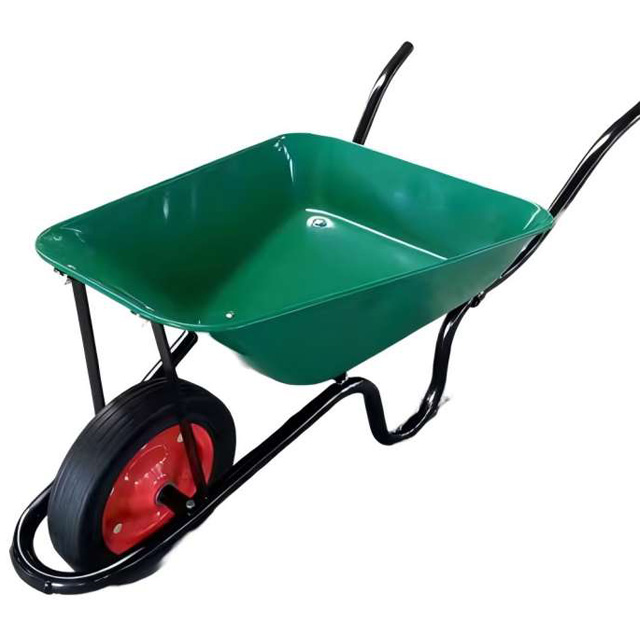 Outdoor Garden 100kg Wheelbarrow High Quality Green Wheel Barrow