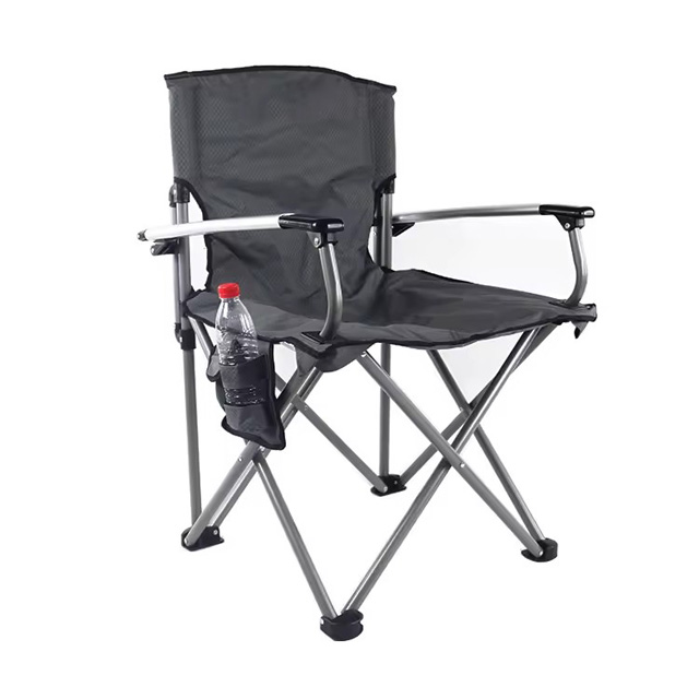 Outdoor Camping EN581-2 CHAIR Metal Tube Portable Folding Camping Backpack Beach Chair with Storage Bag