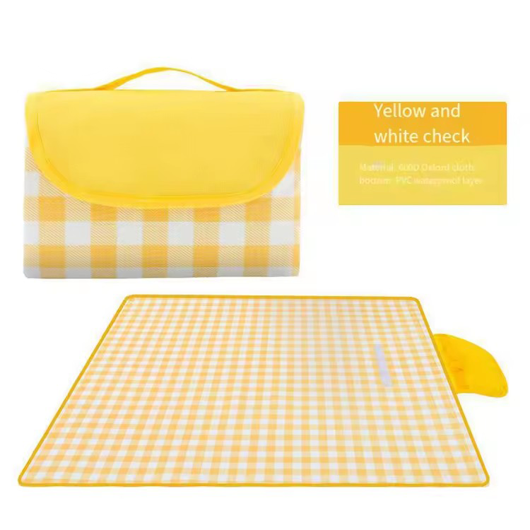 210D Nylon Extra Large Foldable Waterproof Picnic Blankets for Camping Grass Lawn Park